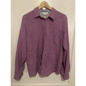 Orvis Open Air Casting Shirt Long Sleeve Purple Size L Mesh Vented pockets